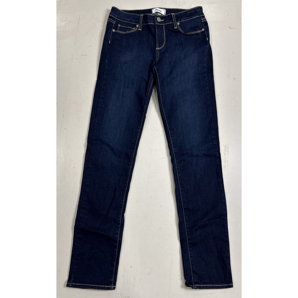 Paige Jeans Womens 28x30 Blue Dark Wash Denim Skyline Skinny Stretch Made in USA